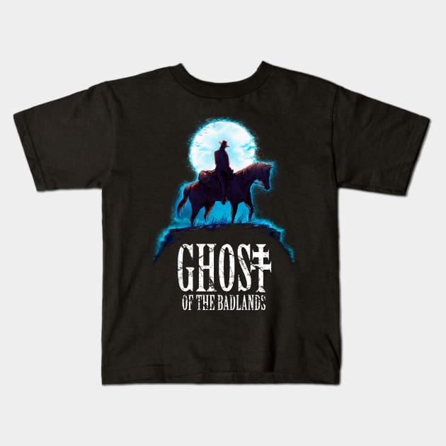 Ghost of the Badlands Kids T-Shirt by RazorFist